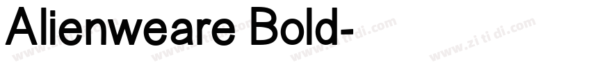 Alienweare Bold字体转换